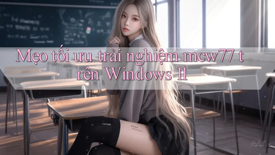 Mẹo tối ưu trải nghiệm mcw77 trên Windows 11 Mẹo tối ưu trải nghiệm mcw77 trên Windows 11